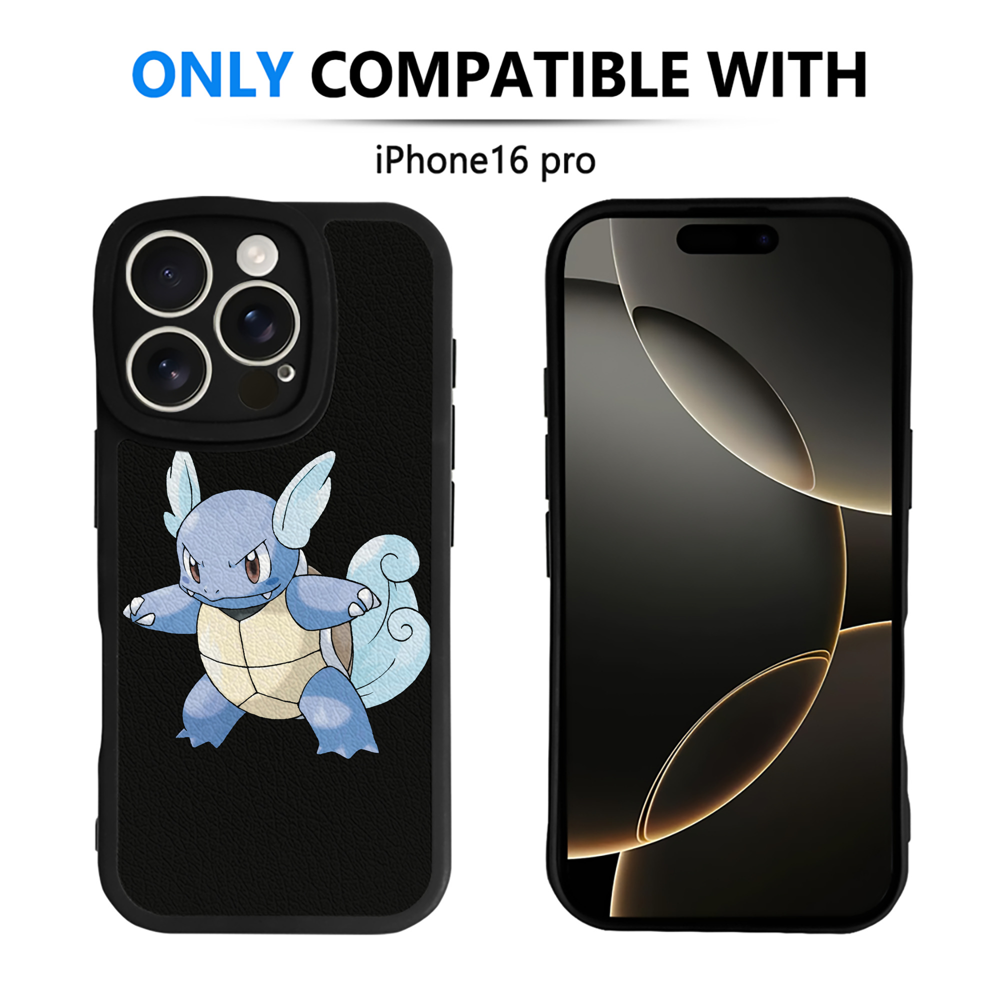 （画像用） ポケットモンスター Pokémon 【iPhone 16シリーズ対応】シリコンスマホケース（レザー調） 材質：シリコン